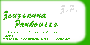 zsuzsanna pankovits business card